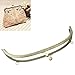 Housweety 1PC Metal Purse Bag Frame Kiss Clasp Lock Bronze Tone 28.5cm x11.5cm