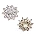 ELEGANTPARK AS Women Sunshine Design Wedding Party Prom Decoration Crystals Clutch Dress Hat Shoe Clips 2 Pcs Gold