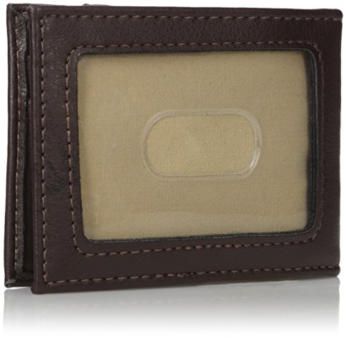 Columbia Men's Merino RFID Blocking Slim Front Pocket Wallet,Brown,One Size