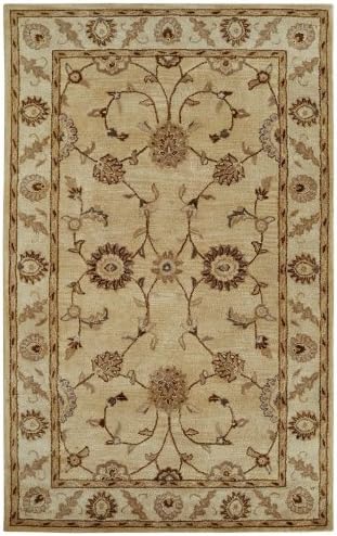 Dynamic Rugs Traditional Rectangle Area Rug 4'x6' Champagne Charisma Collection