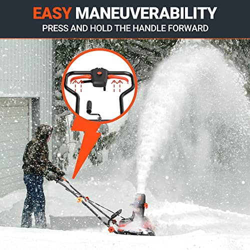 VOLTASK Electric Snow Blower, 20Inch 13Amp 750 Lbs/Min Corded