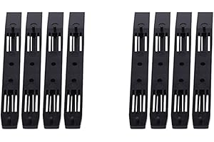 Mucacat 4 Pair Hard Drive Rails Chassis Cage Accessories Drive Bay Slider Plastic Rails for 3.5 to 5.25 Hard Drive Tray