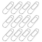 Jiemei Stainless Pen Holder Clip for Notebook and Clipboard, Multifunction for Home Office Kitchen Outdoor Use, Fits Almost All Pen Size, 12 Pack (Silver)
