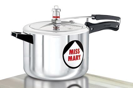 Hawkins Miss Mary Aluminium Pressure Cooker, 5.5 Litres