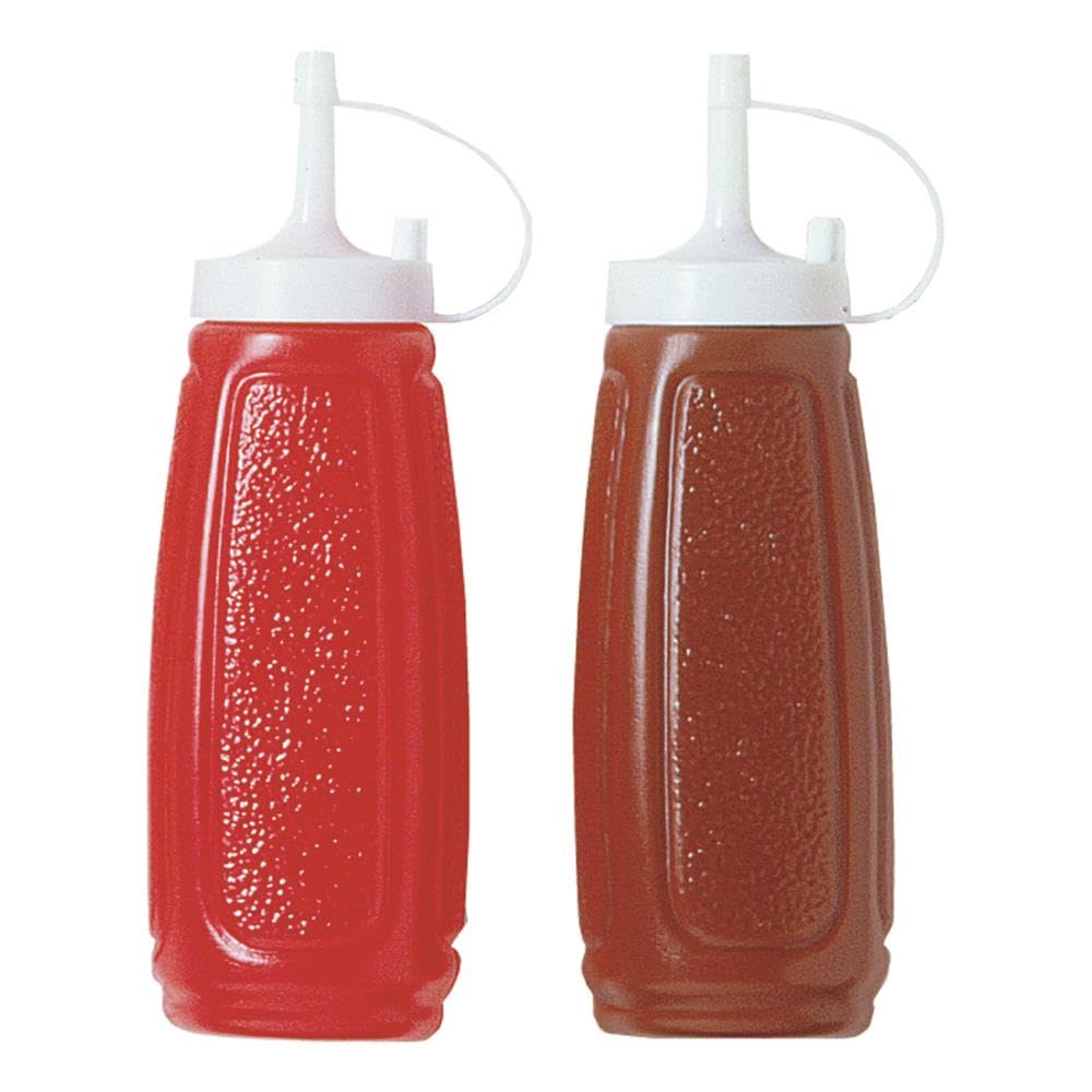 Chef Aid 2 Plastic Sauce Bottles, Ideal for BBQ Inchs and Outdoor Eating