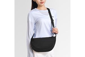 Fashion Fanny Pack for Women and Men, Minimalist Waist Pack for Everyday, Crossbody Purse, Black L