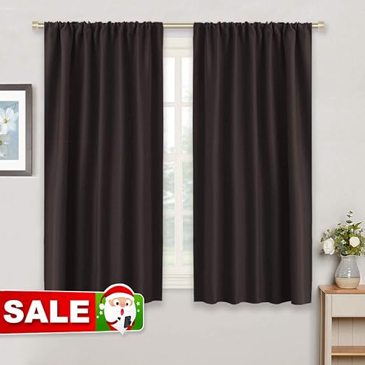 Amazon Com Ryb Home Kitchen Blackout Curtains Rod Pocket