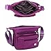 Waterproof Nylon Shoulder Crossbody Bags - Adjustable Shoulder Strap Handbag Multiple Zippered Elastic Pockets with Organizer fors Wallet, Passport, Boarding Pass, Water Resistant ( Black, Large)