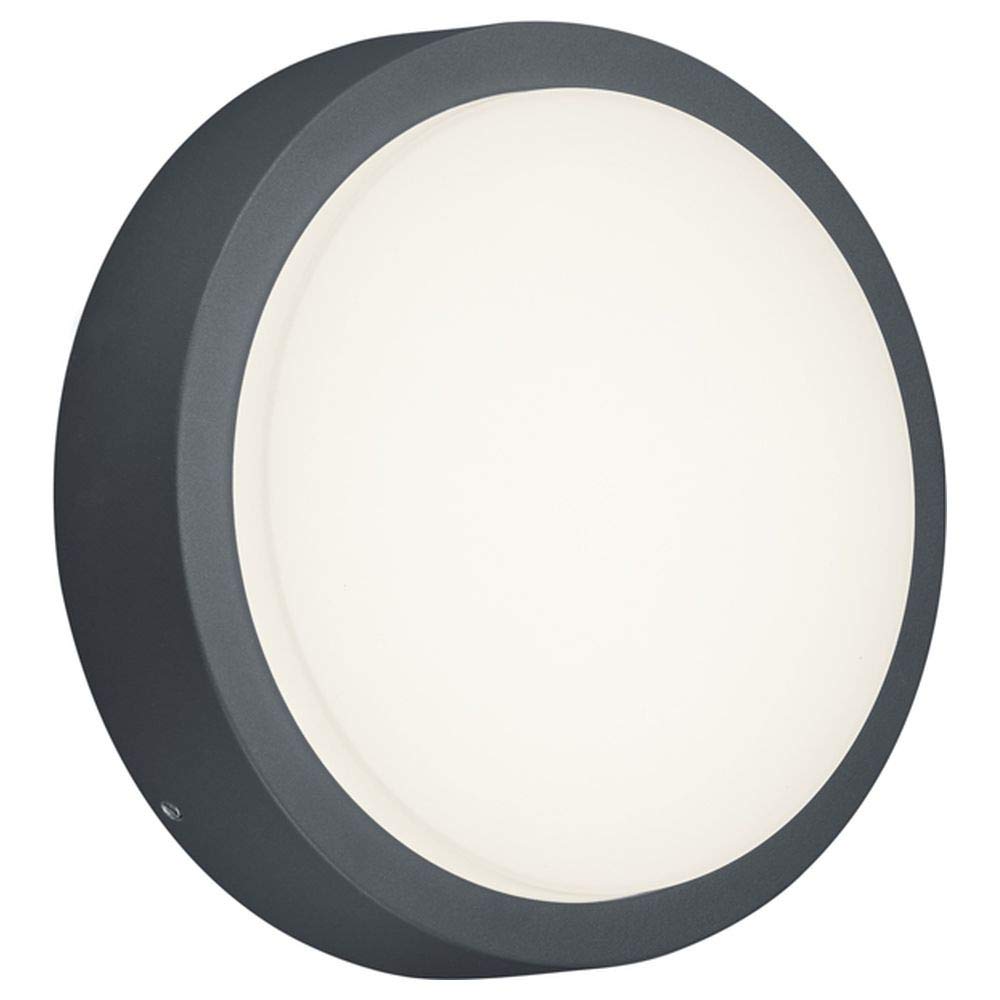 Trio Leuchten 227260142 Breg A+ LED Outdoor Wall Light, Aluminium, 8.5 Watt, Integrated, Anthracite, 20 x 20 x 5.5 cm