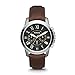 Fossil Men's FS4813 Grant Stainless Steel Watch with Brown Leather Band