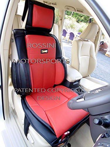 i - TO FIT A DODGE CHARGER, CAR YS06 BLACK / RED, BACK SUPPORT CUSHION SEAT COVERS