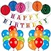 Unomor 40th Birthday Decorations Party Supplies-40th Birthday Balloons, “Cheers to 40 Years” Banner, 40th Gold Number Balloons with Paper Flowers Balls (Birthaday Decorations)