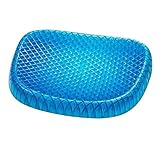 NEWTECHPLUS Egg Gel Sitter Foam Seat Cushion Non-Slip Perfect for Office Chair, Car, Wheelchair Cover Sitter Soft Pad Pain Relief Back & Sciatica & Coccyx with Washable Cover