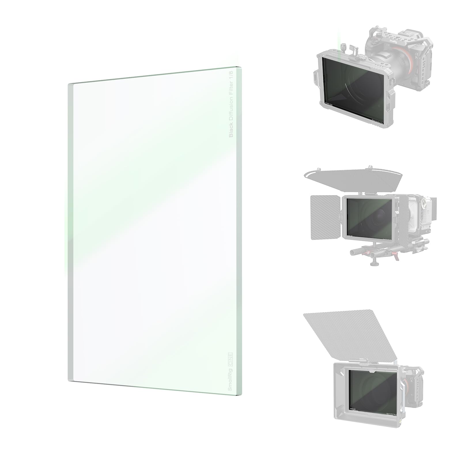 SmallRig 4 x 5.65" Square Black Mist 1/8" Filter, Dreamy Cinematic Effect, 4mm Thick Multi Layer Coating, Compatible with 4 x 5.65" Matte Box and Filter Tray, for SmallRig Matte Box 3575/3680-4741