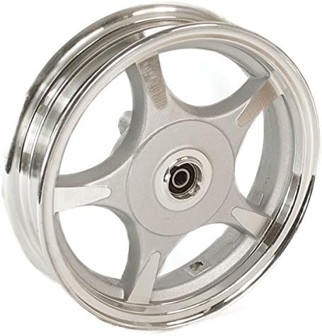 5 Spoke Front Wheel 10x2.15 Silver/Chrome (Disc Brake) (SFW142)