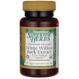 Swanson Maximum Strength White Willow Bark 500 mg 60 Veg Caps