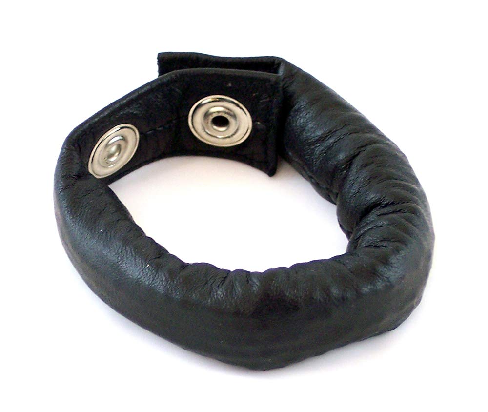 Men Leather Weighted Strap in Black