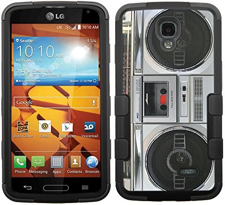LG Volt Case by UNIQUITI - TuMax Hybrid Cover(Black) - DESIGN (Boombox)