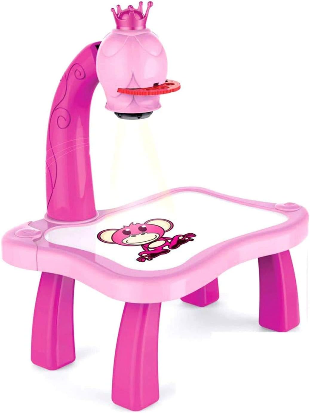 Kids Activity Table Drawing Desk with Led