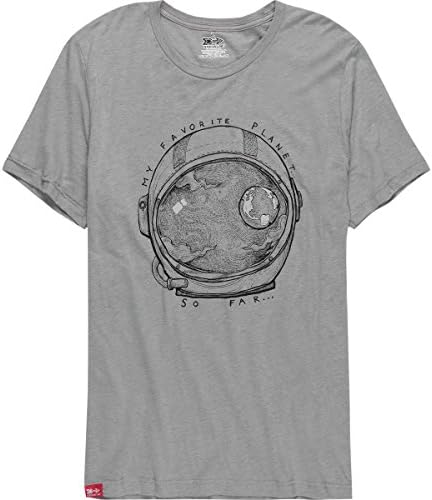Meridian Line Favorite Planet T-Shirt - Men's Ash Grey Triblend, M