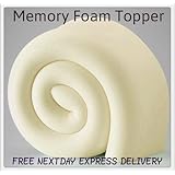 Memory Foam Warehouse4'6FT Double 5cm (2") 45kg - 135cm x 190cm x 5cm Memory Foam Mattress Topper