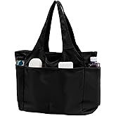 SOYMWIN Tote Bag for Women,Large Tote Bag with Compartments and Multiple Pockets,Quilted Shoulder Bag for Travel Work Sports | Large, with Compartments, Multiple Pockets, for Travel, for Work, for Sports