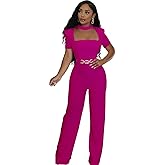 YSINTL Women's formal jumpsuit elegant straight pants party casual club jumpsuit