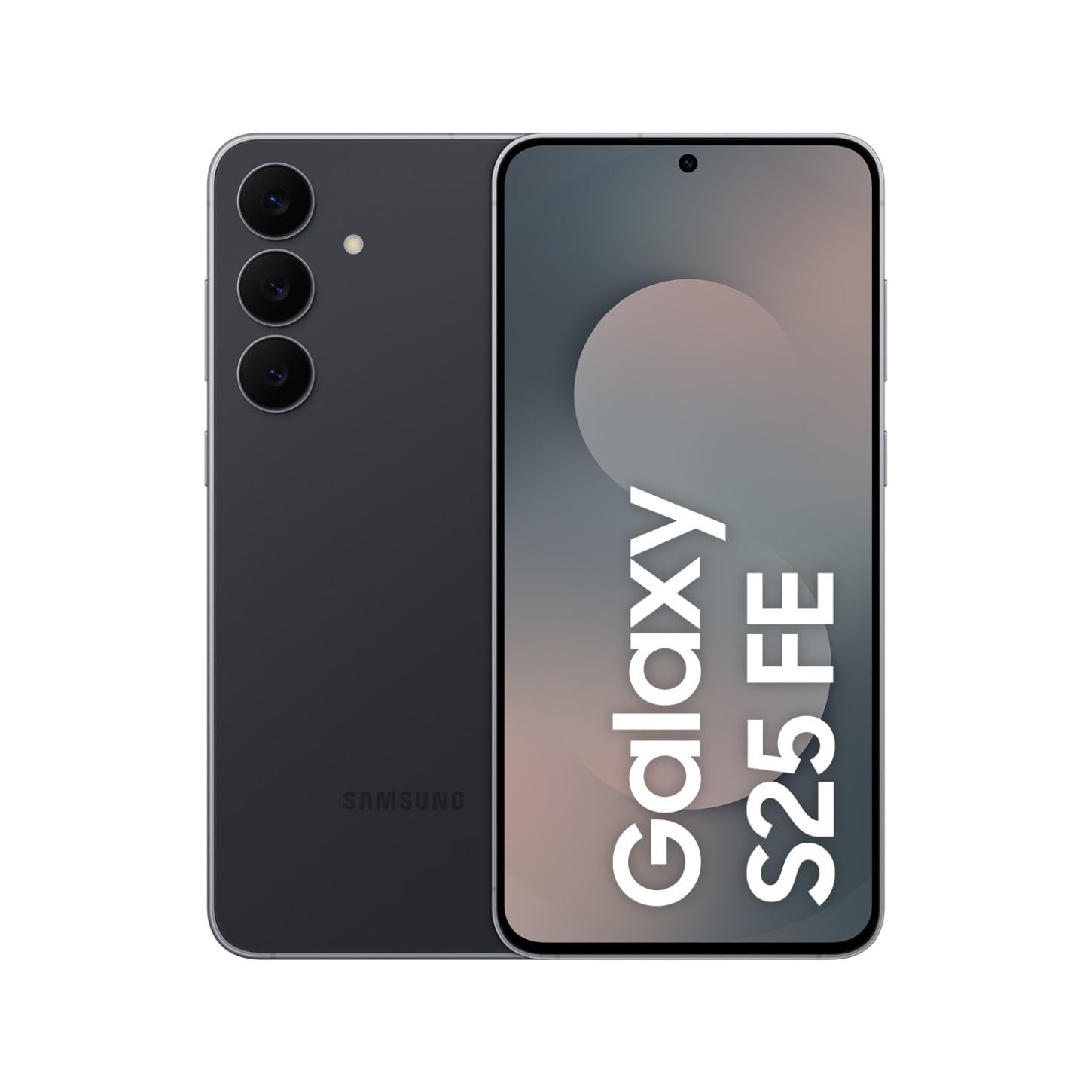 Samsung Galaxy S25 FE mit Galaxy AI, Handy mit Android, 6,7 Zoll FHD-Display, 50 MP Kamera, 128 GB Speicher, 8 GB RAM, 4.900 mAh Akku, JetBlack, 3 Jahre Herstellergarantie [Exklusiv auf Amazon]