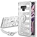 VEGO Galaxy Note 9 Case Glitter Bling Diamond Rhinestone Bumper Sparkly Protective Grip Case with Kickstand Ring Stand for Women Girls for Samsung Galaxy Note 9 (Stripe Silver)