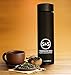 Stainless Steel TRAVEL MUG - TEA INFUSER Bottle - Double Wall Insulated HOT COFFEE THERMOS - Cold FRUIT INFUSED Tumbler - Leak Proof PORTABLE WATER FLASK with Easy-Clean Lid 17oz