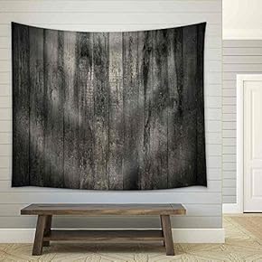 Old Dirty Wooden Wall - Fabric Wall Tapestry Home Decor - 51x60 inches