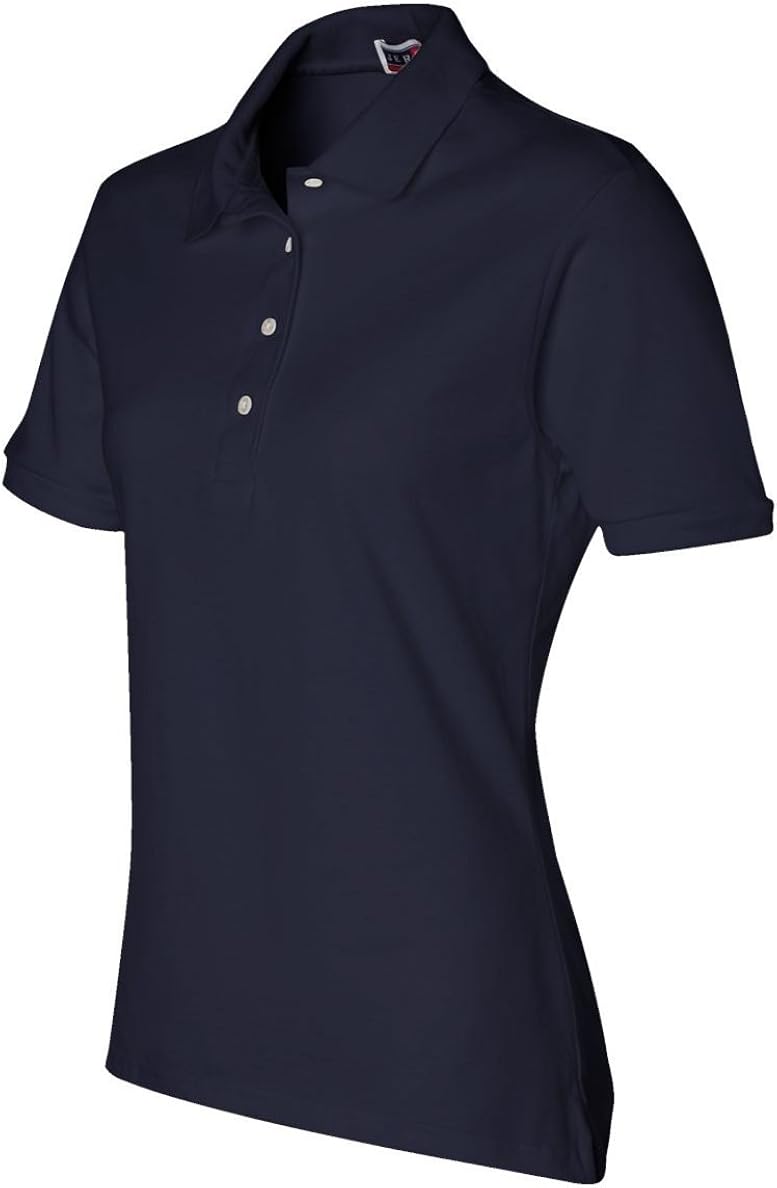Jerzees Ladies' SpotShield Jersey Polo Shirt at  Women’s Clothing store