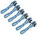 RELPER 6pcs SATA III 6.0 Gbps Cable with Locking Latch (Blue)