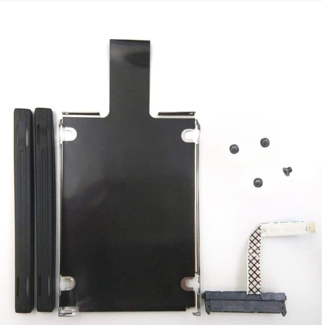 HDD SSD Hard Drive Connector Cable w/SATA Hard Drive Caddy Bracket w/Rails Replacement for ASUS VivoBook S14 S430U S15 S530U S530FA NBX00014F100