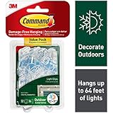 Command Outdoor Light Clips, 32 clips, 36 strips (17017CLRAWVPES)
