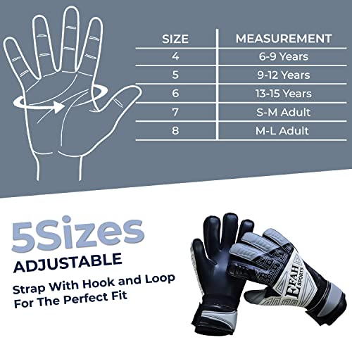 EFAH SPORTS Football Goalkeeper Gloves For kids Boys