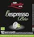 Trombetta Nespresso Organic Italian Coffee - 10 Capsules “L’espresso Bio” Instant Organic Espresso Coffee - Compatible Nespresso Espresso Coffee Pods