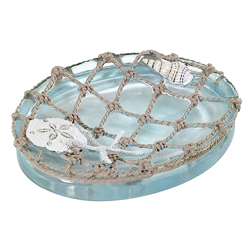 Avanti Linens Soap Dish, Resin Countertop Soap Holder, Beach Inspired