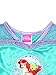 The Little Mermaid Ariel Girls Fantasy Gown Nightgown Pajamas (4T, Teal)
