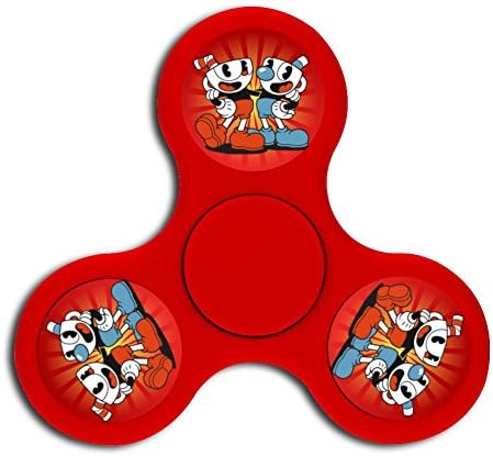 Triangle Mugman Game Cup_Head High-speed Finger Fidget Spinners Toy for ADD, ADHD, Anxiety, Adult &amp; Children