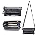 Befen Leather Wristlet Wallet Clutch Women Smartphone Cross Body Wallet with Card Slots/Shoulder Strap/Wrist Strap -for Cellphone Up to 6.1 x 3 * 0.3 Inch-Black