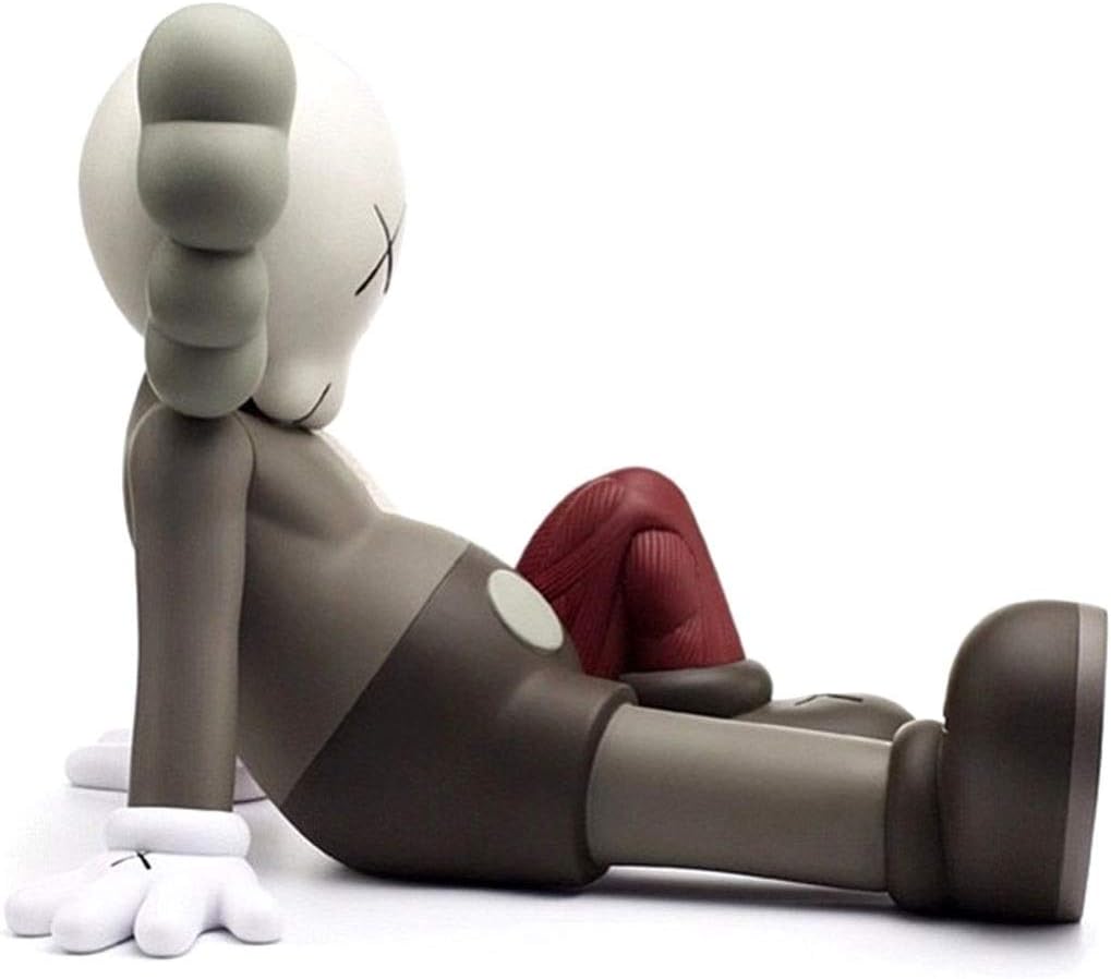 ZHIPENG Desktop Decoration Sitting Position Kaws Original Companion Model Collectible Model Toy Art Toys Action Figure About 7.87 Inch (Color : Gray)