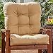 Greendale Home Fashions Outdoor Seat/Back Chair Cushion, Stone