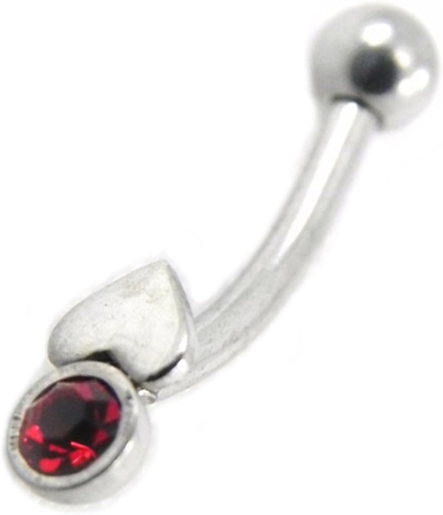 Micro Banana Coeur Cristal Red Amazon Co Uk Jewellery