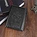 HerriaT Leather Passport Holder Cover Case RFID Blocking Travel Wallets Card Case for Women Men(Black)