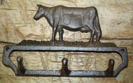 Amazon Com Jumpinglight Cast Iron Antique Style Cow Towel Coat