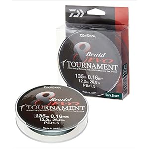 Daiwa Tournament 8 Braid Evo 300m Vert Foncé – Ligne De Pêche Tressée