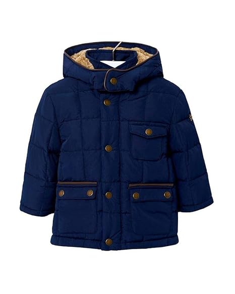 Mayoral Baby Jungen Winterjacke mit Kapuze Parka dunkelblau