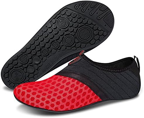 Msjenny Water Shoes Quick Dry Barefoot Sports Aqua Socks Beach Pool Swim Surf Yoga Shoes for Men Women