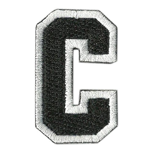 Tactical Letter Patches - Black/White - C